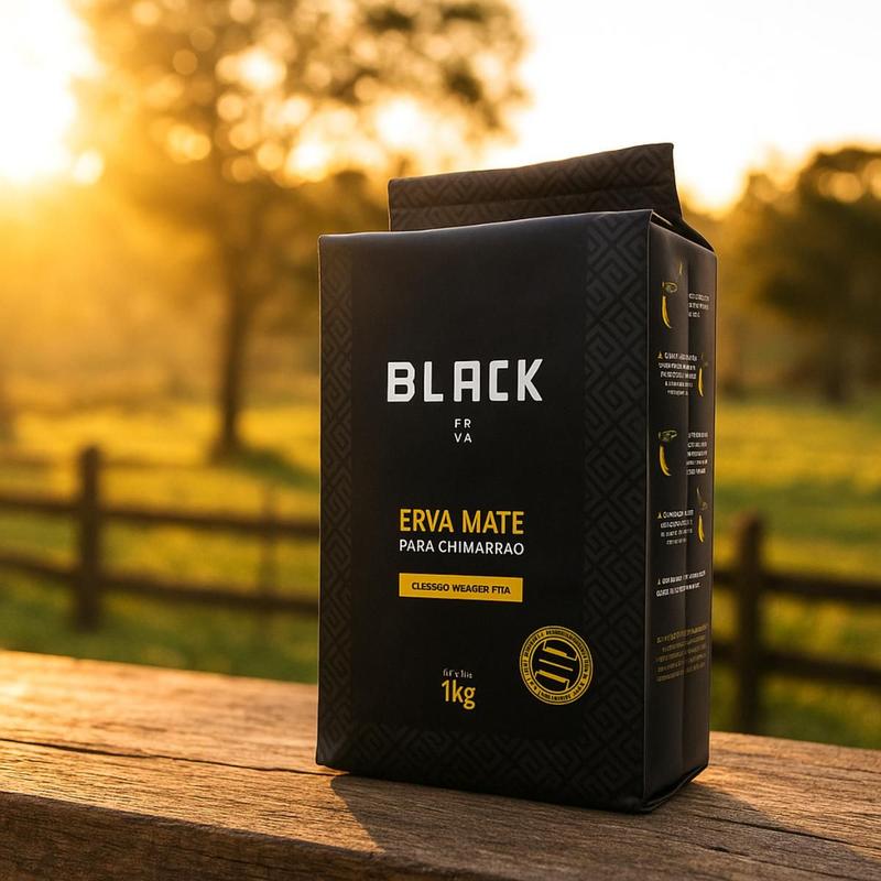 Erva Mate Chimarrão Black Erva Moagem Fina 1 Kg Tradicional Sem